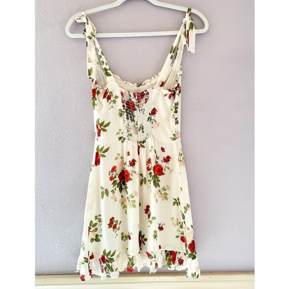 NWT Reformation Christine Mini Dress In The Maureen Flower Print Romantic Rose 2 - Picture 5 of 5